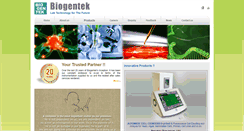 Desktop Screenshot of biogentek.com